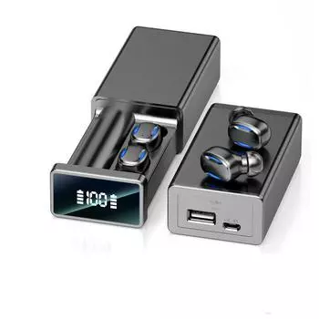 A22 TWS Bluetooth наушники Беспроводные наушники 5,2 вкладыши с сенсорным управлением Водонепроницаемая спортивная гарнитура с цифровым дисплеем