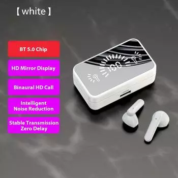 A30S True Беспроводные стереонаушники HD Зеркальный дисплей Гарнитура CVC8.0 Полувкладыши с шумоподавлением чёрный