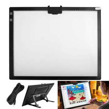 A3/A4 3 уровня затемнения светодиодный коврик для рисования доска коврик для трассировки световой короб защита глаз проще для алмазной живописи вышивки крестом