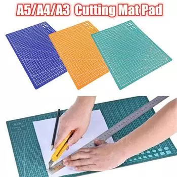 A3/A4/A5 DIY пластиковый лоскутный коврик для резки ПВХ прямоугольный коврик для резки сетка линия инструмент швейные принадлежности A5 синий