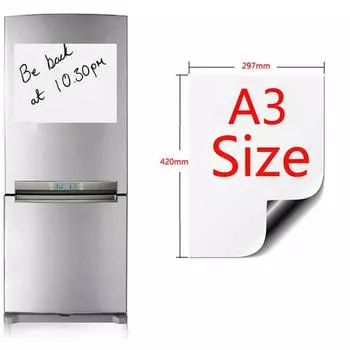 A3/A4/A5 Домашняя мягкая гибкая стираемая доска для рисования белая доска наклейка на холодильник магнитная доска S