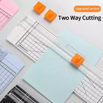 Гильотинный резак для бумаги формата A3/A4/A5, самодельная машина для резки бумаги, триммер для поделок, лезвия для фотоальбома с автоматической защитой для офиса розовый