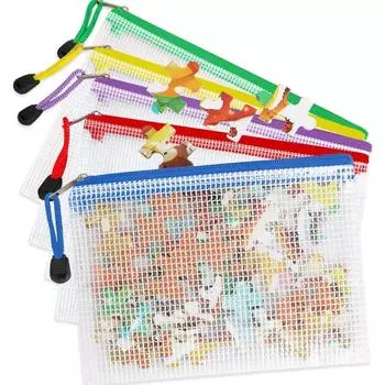 A3/A4/A5 сетчатый мешок на молнии водонепроницаемый пластиковый мешок для документов многоцелевой для путешествий хранения офисной техники сумка для домашнего хозяйства A6 зелёный