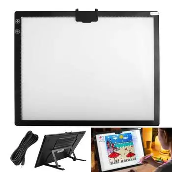 A3/A4 Трехуровневая светодиодная доска для рисования с затемнением, детская игрушка, живопись, развивающая детская культура, творческие подарки для детей