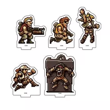A3 Metal Slug X 01 Официальная иллюстрация Акриловая мини-подставка Коробка из 5 штук