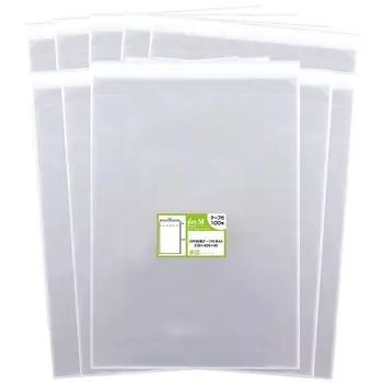 A3 с лентой A3 Прозрачные пакеты OPP толщиной 30 микрон [Внутренние] [Для бумаги/плакатов] (прозрачные конверты) [1000 листов] (стандарт) 310x435+40мм