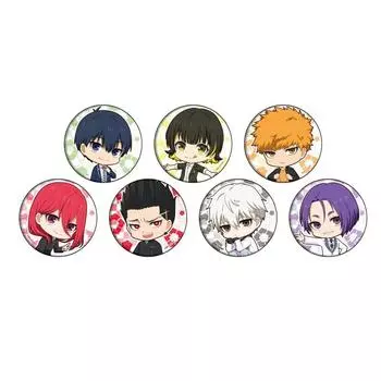 A3 TV Anime Blue Rock 02 Uniform Can Badge 7 Piece BOX ver. [Мини-персонаж]
