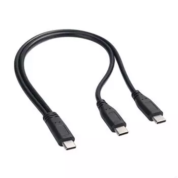 A3PC USB C разветвитель на несколько зарядных кабелей Fast шнур 30 см для электроники CHINA