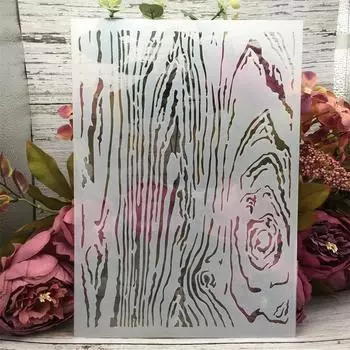 A4 29*21 см деревянная текстура DIY многослойные трафареты настенная живопись раскраска для скрапбукинга тиснение альбом декоративный шаблон белый