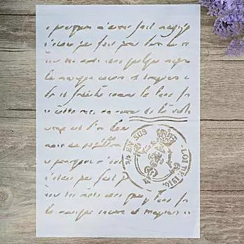 A4 A3 A2 Размер DIY Craft Многослойный французский трафарет для настенной живописи Скрапбукинг Штамповка A4 Size