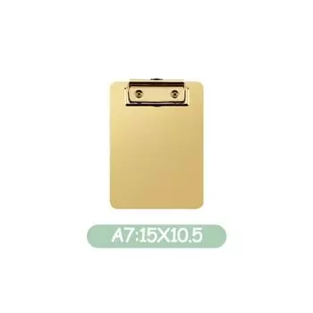 A4 A5 металлический буфер обмена золотая папка из нержавеющей стали буфер обмена для хранения записей доска для деловых принадлежностей держатель бумаги