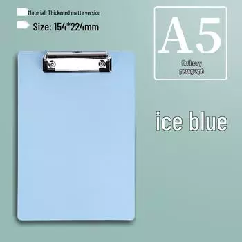 A4 Clipboard Hardboard Writing Pad with Paper Clip for Students & Office Meetings