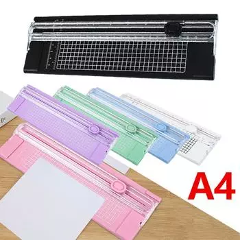 A4 Precision Paper Photo Trimmers Резаки Гильотина С Выдвижной Линейкой Для Фотоэтикеток Инструмент Для Резки Бумаги Офисные Принадлежности