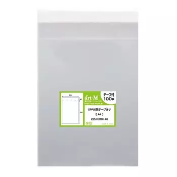 А4 с лентой Прозрачные пакеты OPP толщиной 30 микрон [Отечественное производство] [Бумага А4/для DM] (прозрачные конверты) [100 листов] (стандарт)