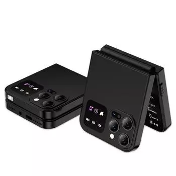 A50 Pro Телефон-раскладушка Две SIM-карты GSM Электрический фонарик Автоматическая запись звонков 2,4-дюймовый экран Складные мобильные телефоны Type-C