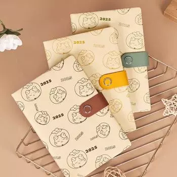 A5 2025 Журнал Блокноты 128 Страниц 365 Дней Блокнот 12 Месяцев Планировщик Блокнот Школьный зелёный