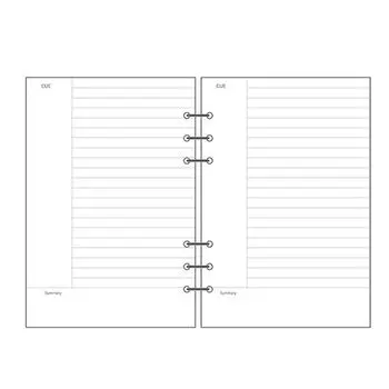 А5 А6 А7 Линейный блокнот на спирали, сменный блок, бумага для сменного блока, бумага для внутреннего листа, сменный лист A7-Cornell