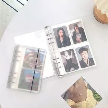 A5/A6 переплет фотоальбом 10 шт внутренние страницы Idol Kpop фотокарточки держатель карты коллекционные книги переплет фотоальбомы декор
