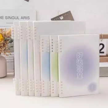 A5 B5 Розовый блокнот Простой вкладыш Красивый блокнот Утолщенный Высококачественные блокноты Канцелярские товары для школьников Школьные принадлежности A5 зелёный