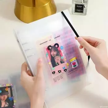 A5 Kpop Binder Photocards Holder Ins Альбом Книга 3-дюймовый альбом Сердце Фотоальбом Школьные канцелярские принадлежности Подарки на день рождения
