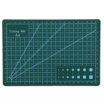 A5 Прочный ПВХ коврик для резки Доска для резки Самовосстанавливающийся ручной инструмент для самостоятельной работы Зеленый зелёный
