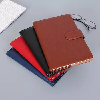 A5 PU кожаный офисный деловой блокнот канцелярская бумага журнал блокнот ежедневник планировщик школьные принадлежности красный