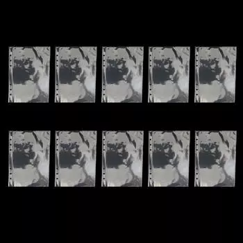 А5 Звездный альбом для фотокарточек Блестящие защитные карманы Прозрачная сменная обложка для блокнота Альбом для фотокарточек 10 внутренних страниц Высокое качество A5 One-Grid (10 Sheets) прозрачный