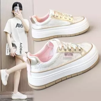 A635 Новая весенне-летняя удобная обувь с толстой подошвой, удобная женская обувь с принтом, универсальная женская обувь для отдыха, уличная мода 35