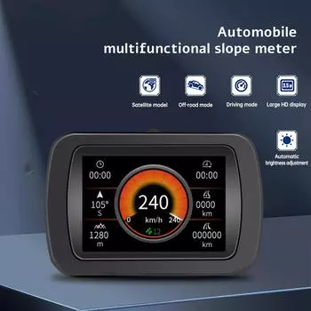 A65 OBD2 и GPS проекционный дисплей Многофункциональный электронный HUD-проектор ЖК-цифровой GPS-спидометр OBD II Измеритель скорости наклона