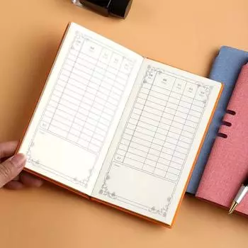 A6 Книга бухгалтерского учета расходов Книга домашних финансов Планировщик счетов Блокнот синий