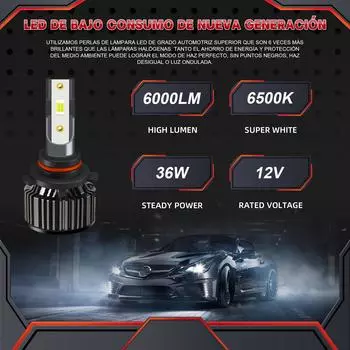A6S фара светодиодная автомобильная 12 В 9005 автоматическая фара для Hyundai CRETA лампы заменяют Turbo Luces 9005