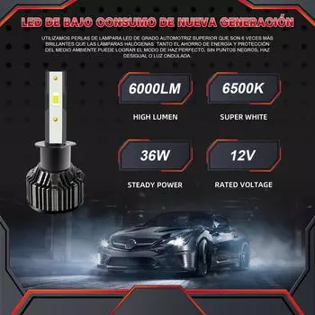 A6S фара светодиодная автомобильная 12 В H1 автоматическая фара для Hyundai CRETA лампы заменить Turbo Luces H1