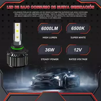 A6S фара светодиодная автомобильная 12 В 9006 HB3 автоматическая фара для Hyundai CRETA лампы заменяют Turbo Luces 9006