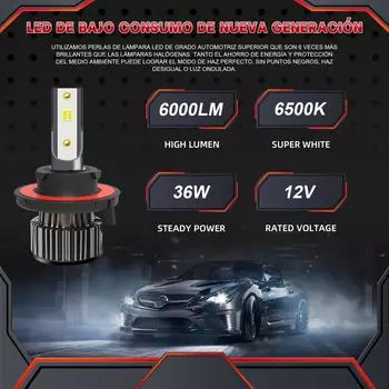 A6S фара светодиодная автомобильная 12 В H13 автоматическая фара для Hyundai CRETA лампы заменить Turbo Luces H13