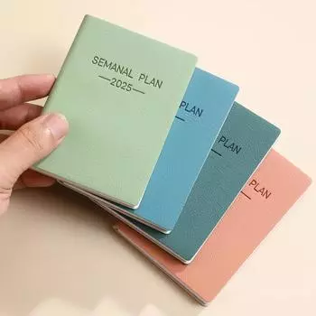 A7 2025 Agenda Book English To Do List 2025 Planner Notebook Morandi Color с календарем Daily Weekly Monthly Planner A7