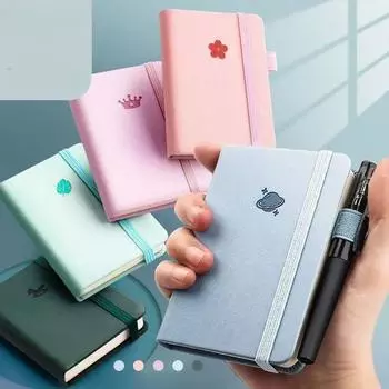 A7 80/100 листов блокнот для акварели дорожный блокнот для рисования от руки для дневника с акварелью принадлежности для студентов A7 светло-фиолетовый