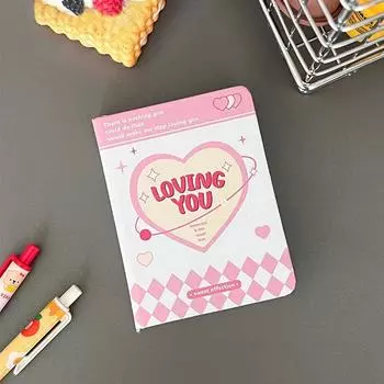 A7 Американский Ретро Мультфильм Большая Английская Буква Блокнот Портативный Карманный Студенческий Мини Журнал Милый Блокнот as the picture