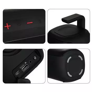 A85 RGB свет портативный динамик уличный портативный динамик для карт двойной рупор радио для кадрильи синий