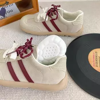 A9862 latex insole/cold dipping process mango head platform popular board shoes women s shoes German training shoes casual shoes lightweight 35 верблюд