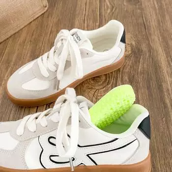 A9883 latex insole/lightweight explosive German training shoes women s shoes board shoes 2025 spring new niche flat casual 35