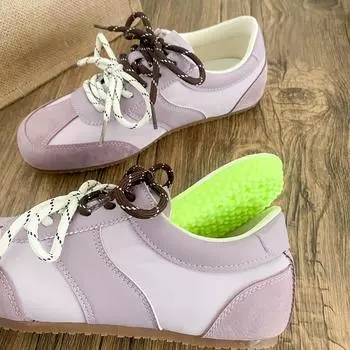 A9886 latex insole/lightweight Hong Kong style Forrest Gump shoes women s shoes German training shoes white shoes 2025 spring new board shoes 35