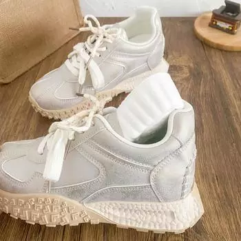 A9911 latex insole/inner height increase dad shoes women s shoes 2025 new casual sports shoes retro chic explosion 35
