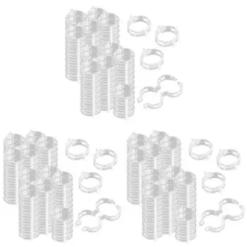 A# 100 шт. зажимы для поддержки растений многоразовые пластиковые зажимы для томатов (белый