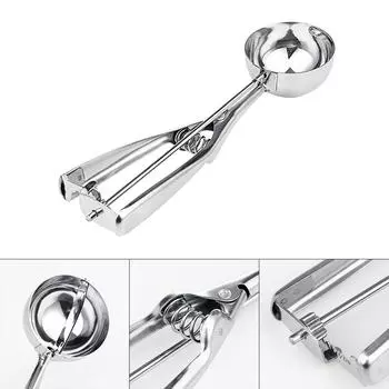 A# 1pc Ice Cream Mash Potato Scoop Stainless Steel Spoon Handle (4cm)