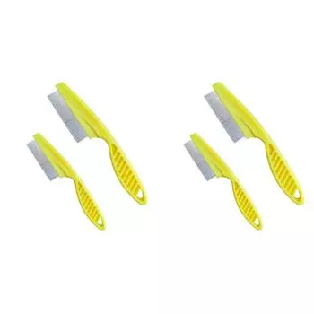 A# 2 шт. Щетка для чистки шерсти домашних животных, расческа для вычесывания блох для маленьких собак и кошек (Кричать