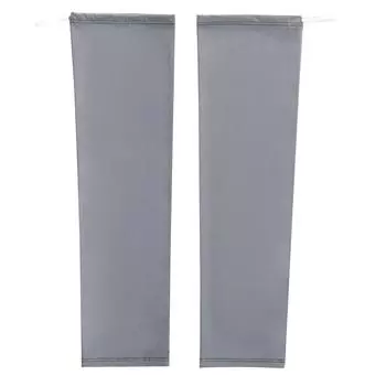 A# 2шт охлаждающий чехол для руки Ice Silk рукава с отверстиями для большого пальца для женщин и мужчин (черный