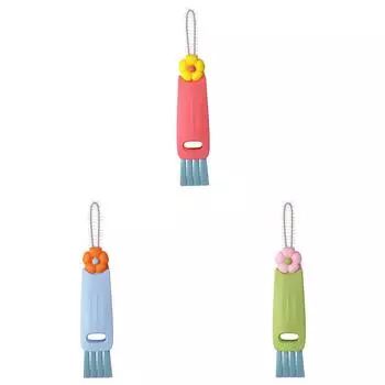 A# 3 в 1 Щетка для чистки крышек чашек Щетка для чистки щелей для детской бутылочки (красный)