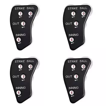 A# 4 Wheel Baseball Umpire Clicker Non-Slip Softball Counter for Outdoor Sports