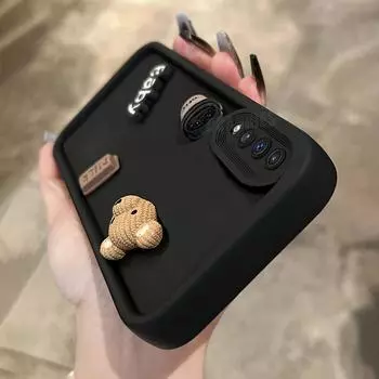 A 50 30 20 30s милый 3D медведь кофе мультфильм силиконовый чехол для Samsung Galaxy A50 A20 A30 A7 2018 A50s A30s A20s мягкий матовый чехол A50 белый