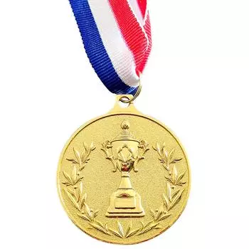 A# 5.2cm Gold Medal with Neck Ribbon Award Medals for Competitions Party Race
